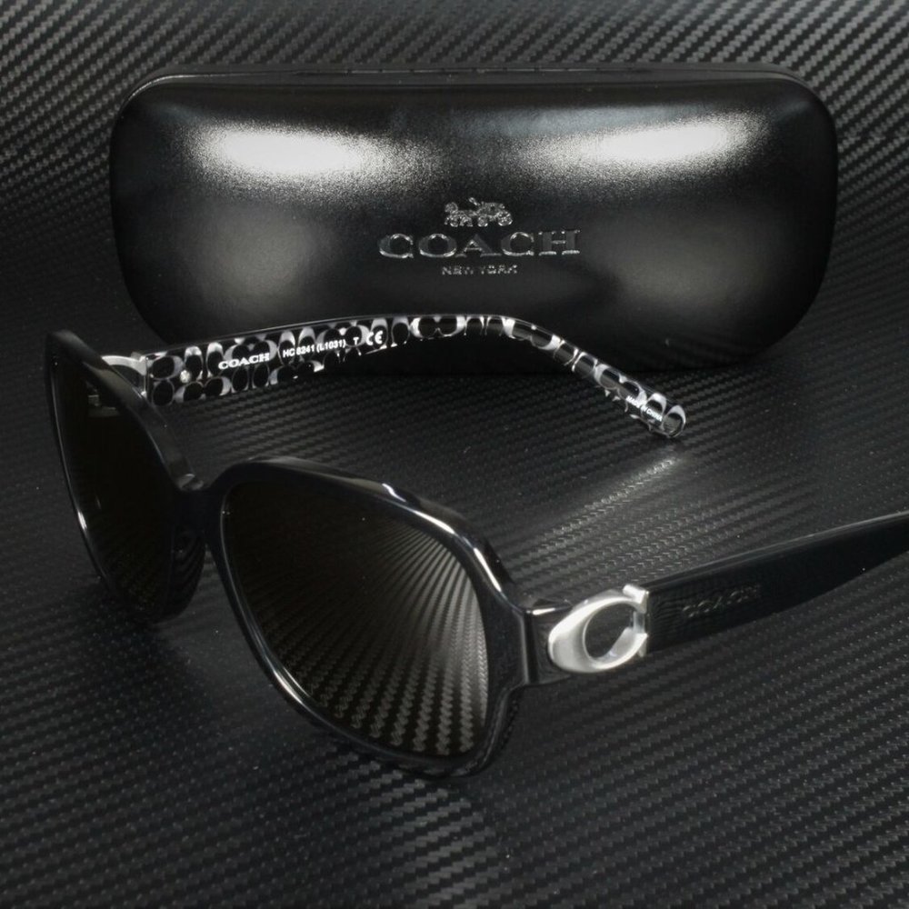 COACH Black 57mm Sunglasses